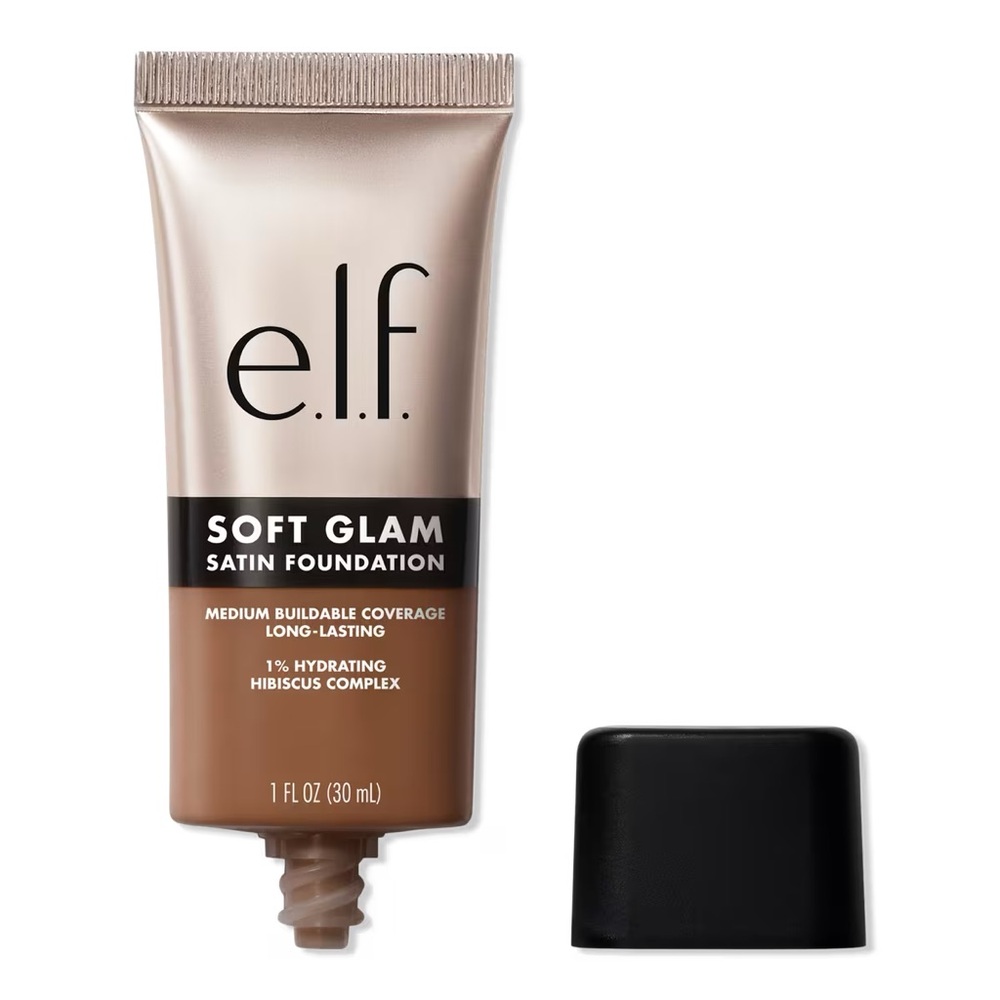 e.l.f. Soft Glam Satin Foundation - 52 Deep Cool, NEW